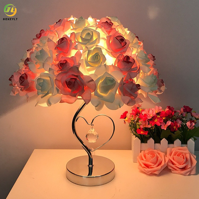 Cabecera del dormitorio de L33 X H42CM Rose Table Lamp For Wedding