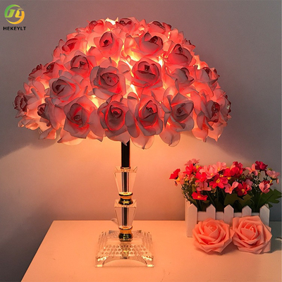 Cabecera del dormitorio de L33 X H42CM Rose Table Lamp For Wedding