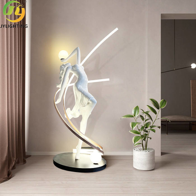Lámpara de pie blanca decorativa de alta calidad moderna del cuerpo humano de D78*179cm para residencial interior del hotel de la sala de estar