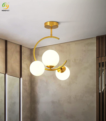 11.81inch línea moderna iluminación simple ligera pendiente G9 del vidrio para la cocina del dormitorio
