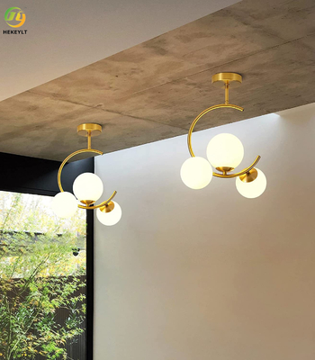 11.81inch línea moderna iluminación simple ligera pendiente G9 del vidrio para la cocina del dormitorio