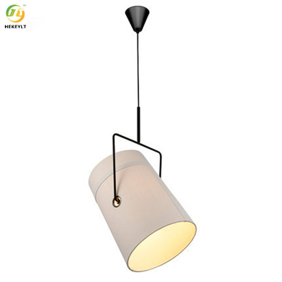 Lámpara simple moderna del cubo del paño para el dormitorio del café del restaurante de la sala de estar