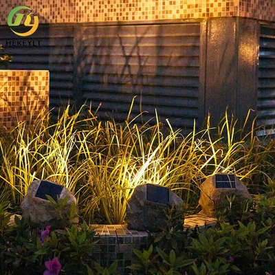 El jardín al aire libre solar de las luces enciende proyectores de la prenda impermeable del paisaje del césped de la decoración de la yarda de la piedra de la disposición del jardín pequeños