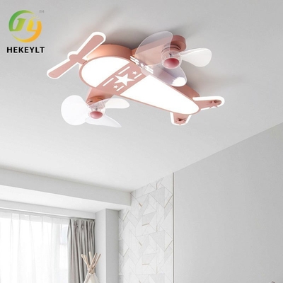 La conversión de frecuencia de la luz de la fan de los aviones del sitio de niños de la luz de techo del dormitorio del hogar integró la fan de techo invisible
