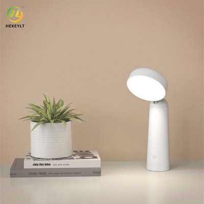 Lámpara de mesa minimalista moderna de tres colores con atenuación sin pasos USB Lámpara de mesa de carga con interruptor táctil LED