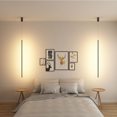 Lámpara de pared nórdica simple y moderna para estudio dormitorio o sala de estar del hotel, luz de pared LED