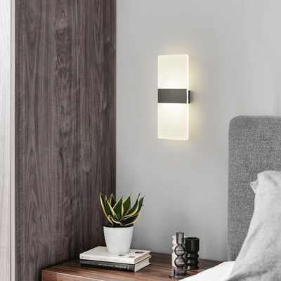Lámpara de pared LED rectangular simple y moderna dormitorio sala de estar restaurante hotel
