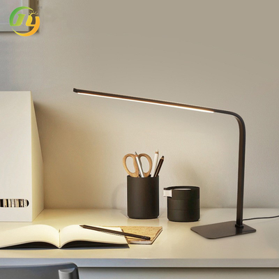 JYLIGHTING Moderno minimalista de lujo de metal de cobre LED estudio luces de lectura protección ocular lámpara de cama lámpara de noche