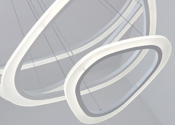 2 anillos 26W decorativo moderno los 43x25cm Ring Pendant Light Fixture