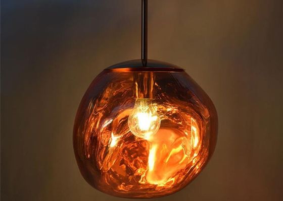 Luz pendiente moderna nórdica de Dixon Lava Ball 10W E27 del vidrio de los 30CM LED