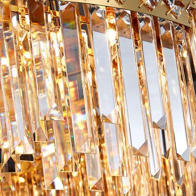 Disposición moderna de la luz cad del estilo de Crystal Chandelier Contemporary Flush Mount del techo de la gota de agua de lujo moderna de la lámpara
