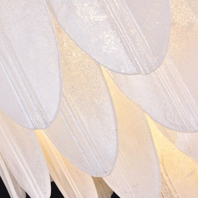 Oro interior Crystal Ceiling Light de la pluma G4 de la fantasía de la altura los 67cm