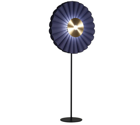 lámpara de mesita de noche blanca de la tela de 600*1630m m/azul material del color