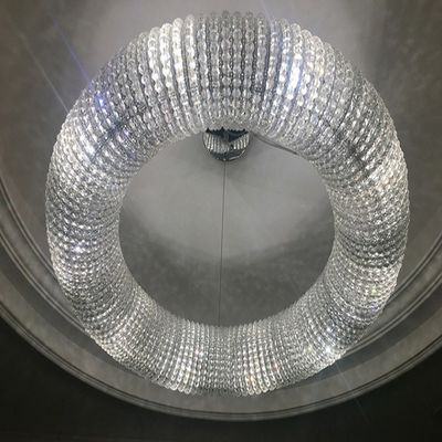 Decoración de Crystal Modern Pendant Light Indoor del claro del OEM