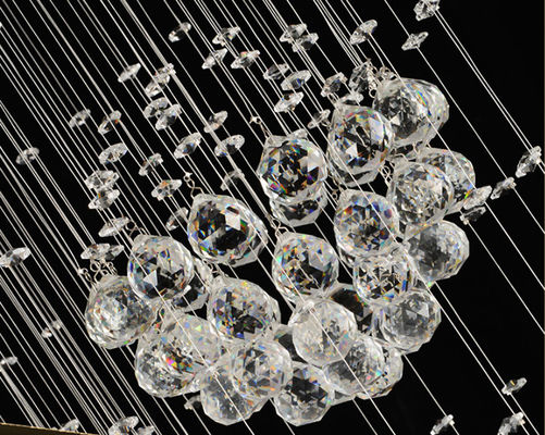 El lujo llevó la decoración moderna de Crystal Pendant Light For Home de la ejecución