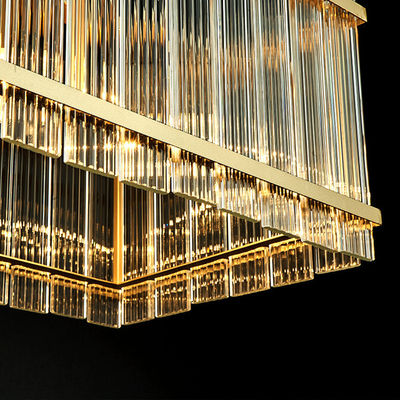 Lámpara colgante decorativa postmoderna de las lámparas de cristal nórdicas de la industria siderúrgica