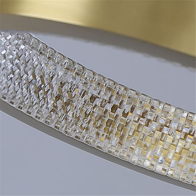 LED Aluminum+Acrylic que cuelga la luz pendiente simple moderna de la arena de oro
