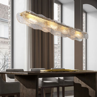 Acero inoxidable moderno de la luz de cristal del colgante de Art Deco Titanium E27