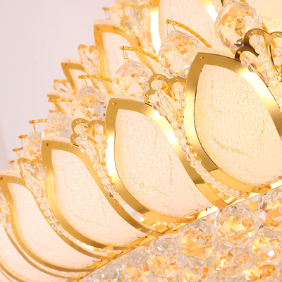 El vidrio de oro E14 llevó a Crystal Pendant Light 2700k Crystal Ceiling Lights