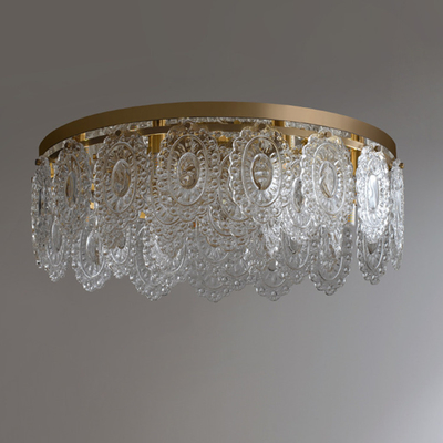 Estilo nórdico colgante de lujo de Crystal Led Ceiling Light Contemporary
