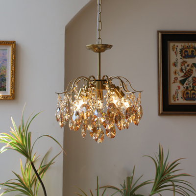 Dormitorio romántico de Crystal Chandelier Pendant Light Luxury de la decoración casera que cena la sala de estar
