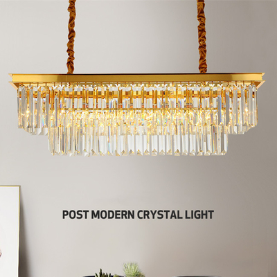 Crystal Ceiling Lights Gold pendiente moderno decorativo interior L90*W35*H50cm