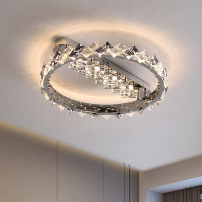 Estilo moderno de lujo hermoso de Crystal Body de la luz de techo del diseño LED de la decoración que se casa
