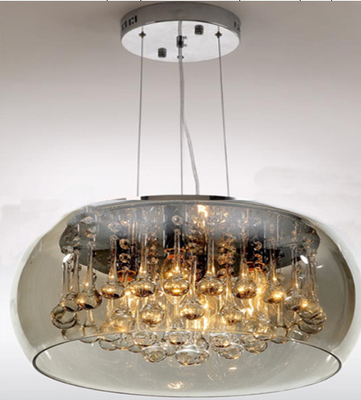 Sala de estar interior Crystal Pendant Light Luxury Bright moderno
