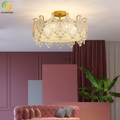 Crystal Pendant Light For Bedroom claro romántico H240mm